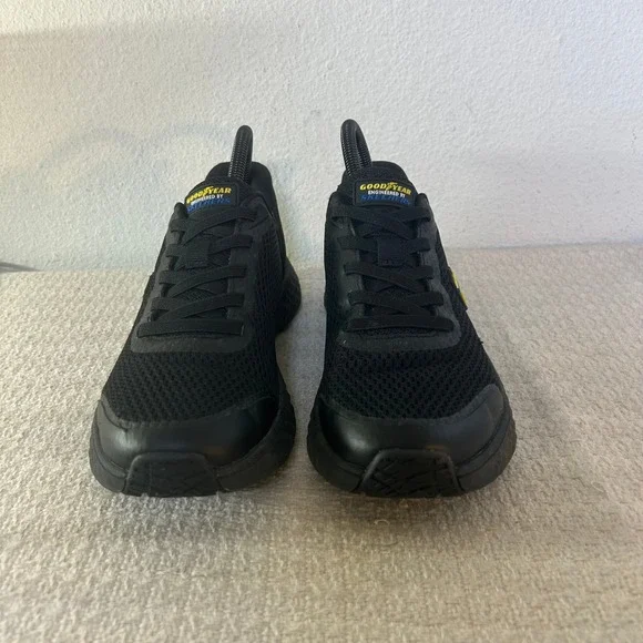 Skechers Hands Free Step-Ins Goodyear Black Slip Resistant  Women's Sneakers 7.5 - Picture 14 of 14